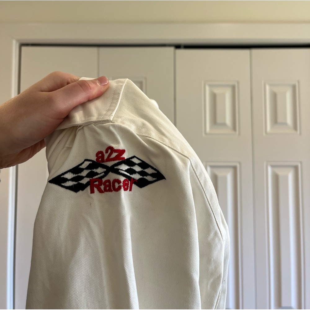 Vintage A2Z Racer Mens Blue Racing Jacket - Picture 6 of 7